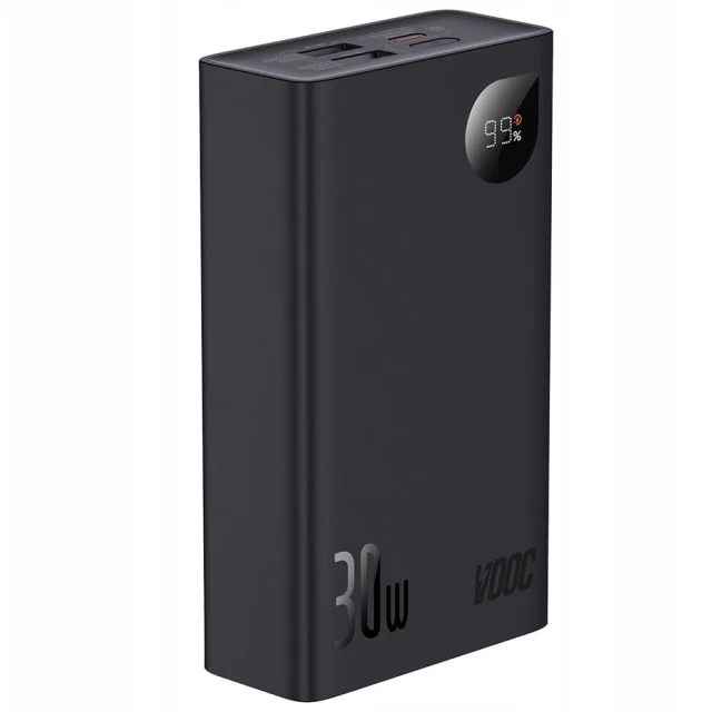 Портативний зарядний пристрій Baseus Adaman2 Digital Display Fast Charge Power Bank 30W 20000mAh Power Bank Black (PPAD050001)