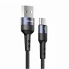 Кабель Usams Charging and Data Cable USB-A to USB-C 1m Black/Grey (US-SJ313)
