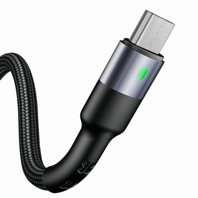 Кабель Usams Charging and Data Cable USB-A to Micro-USB 1m Black/Grey (US-SJ312)