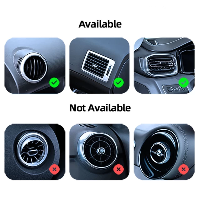 Автотримач з функцією бездротової зарядки Usams Magnetic Car Wireless Charging Phone Holder(Air Vent) with MagSafe (US-CD170)