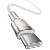 Кабель Baseus Cafule Metal Data Cable USB-C to USB-C 100W 1m White (CATJK-C02)