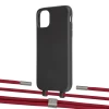 Чехол Upex Alter Eyelets for iPhone 11 Onyx with Twine Red and Fausset Silver (UP106456)