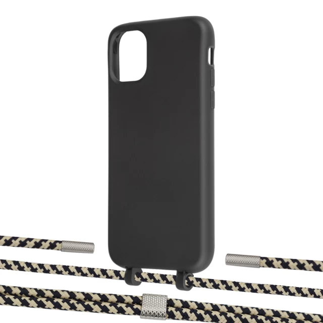 Чехол Upex Alter Eyelets for iPhone 11 Onyx with Twine Copper and Fausset Silver (UP106464)