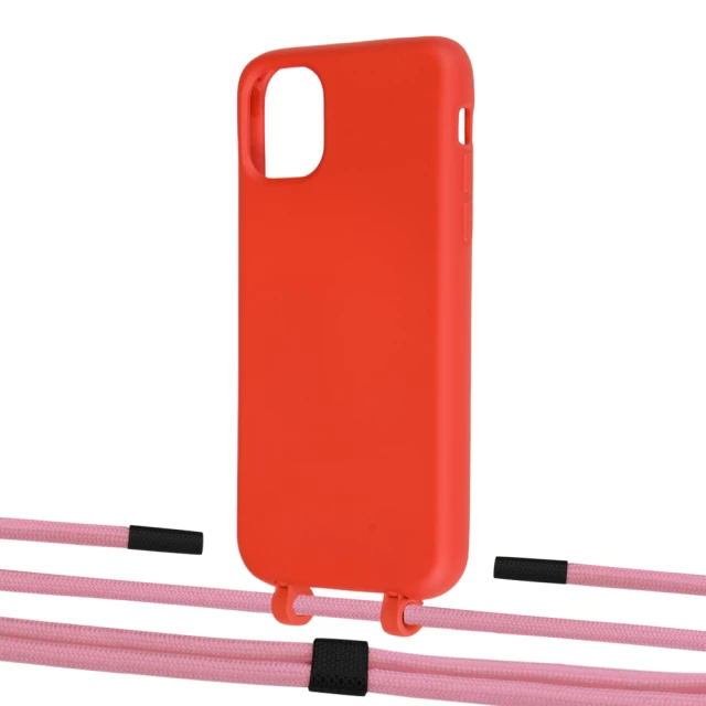 Чохол Upex Alter Eyelets for iPhone 11 Red with Twine Coral and Fausset Matte Black (UP106489)