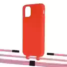 Чохол Upex Alter Eyelets for iPhone 11 Red with Twine Coral and Fausset Matte Black (UP106489)