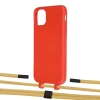 Чехол Upex Alter Eyelets for iPhone 11 Red with Twine Sunflower and Fausset Matte Black (UP106492)