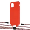 Чехол Upex Alter Eyelets for iPhone 11 Red with Twine Mulberry and Fausset Matte Black (UP106496)