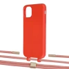 Чохол Upex Alter Eyelets for iPhone 11 Red with Twine Cantaloupe and Fausset Gold (UP106525)