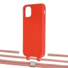 Чехол Upex Alter Eyelets for iPhone 11 Red with Twine Cantaloupe and Fausset Gold (UP106525)