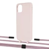 Чохол Upex Alter Eyelets for iPhone 11 Crepe with Twine Rose Gold and Fausset Matte Black (UP106539)