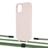 Чехол Upex Alter Eyelets for iPhone 11 Crepe with Twine Mint and Fausset Matte Black (UP106546)