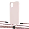 Чехол Upex Alter Eyelets for iPhone 11 Crepe with Twine Mulberry and Fausset Matte Black (UP106547)