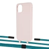 Чехол Upex Alter Eyelets for iPhone 11 Crepe with Twine Cyan and Fausset Matte Black (UP106548)