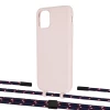 Чехол Upex Alter Eyelets for iPhone 11 Crepe with Twine Blue Marine and Fausset Matte Black (UP106552)