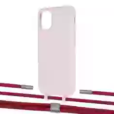 Чохол Upex Alter Eyelets for iPhone 11 Crepe with Twine Red and Fausset Silver (UP106558)