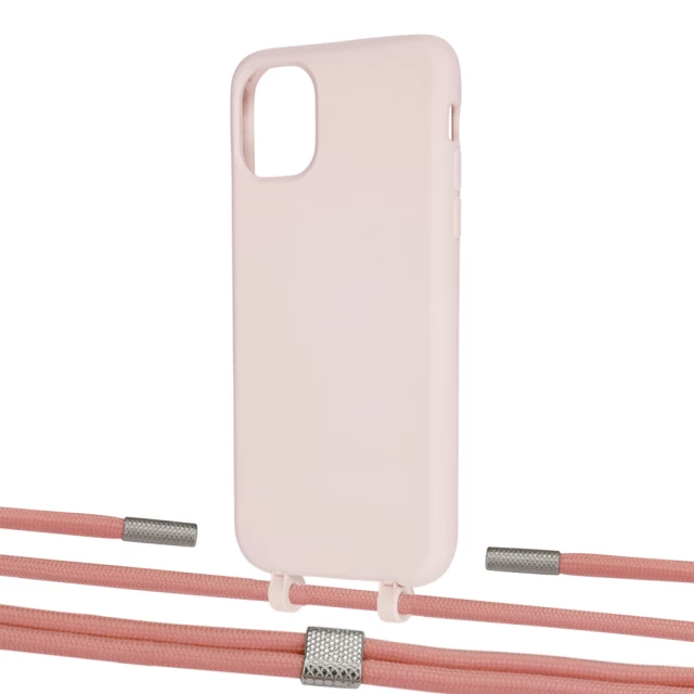 Чохол Upex Alter Eyelets for iPhone 11 Crepe with Twine Cantaloupe and Fausset Silver (UP106559)