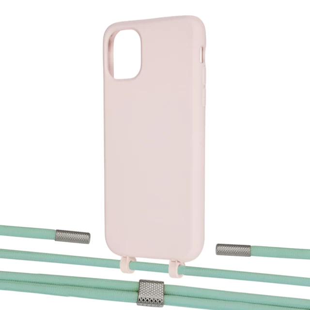 Чохол Upex Alter Eyelets for iPhone 11 Crepe with Twine Pistachio and Fausset Silver (UP106561)