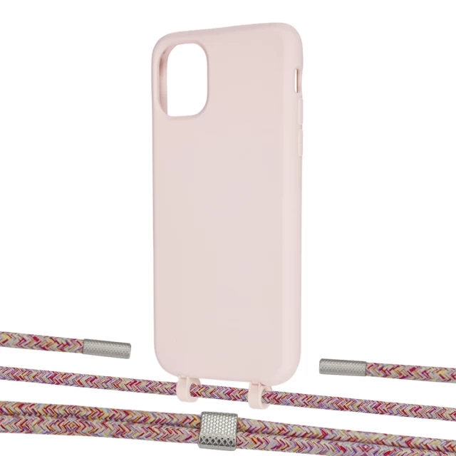 Чохол Upex Alter Eyelets for iPhone 11 Crepe with Twine Mulberry and Fausset Silver (UP106564)