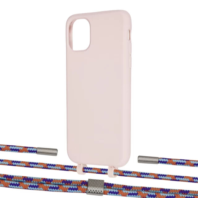 Чохол Upex Alter Eyelets for iPhone 11 Crepe with Twine Blue Sunset and Fausset Silver (UP106567)