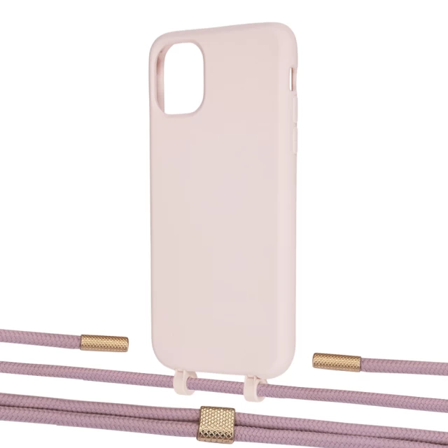Чохол Upex Alter Eyelets for iPhone 11 Crepe with Twine Rose Gold and Fausset Gold (UP106573)