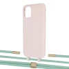 Чехол Upex Alter Eyelets for iPhone 11 Crepe with Twine Pistachio and Fausset Gold (UP106578)