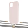 Чохол Upex Alter Eyelets for iPhone 11 Crepe with Twine Gray and Fausset Gold (UP106579)