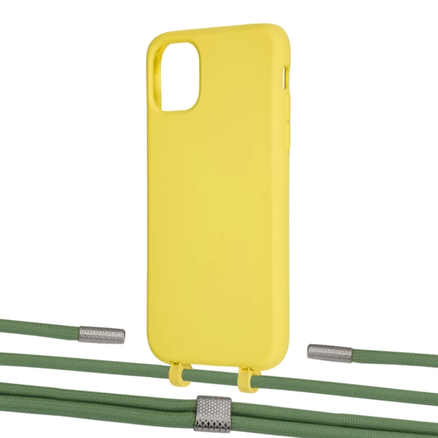 Чехол Upex Alter Eyelets for iPhone 11 Daffodil with Twine Mint and Fausset Silver (UP106614)