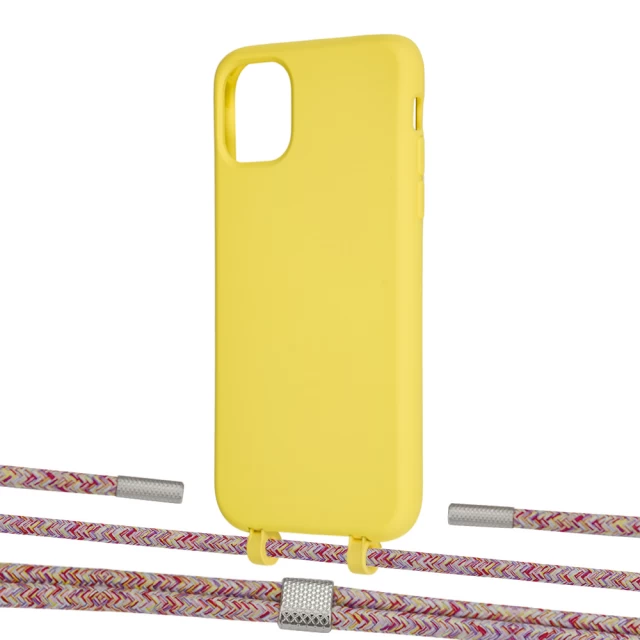 Чохол Upex Alter Eyelets for iPhone 11 Daffodil with Twine Mulberry and Fausset Silver (UP106615)