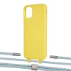 Чохол Upex Alter Eyelets for iPhone 11 Daffodil with Twine Turquoise and Fausset Silver (UP106619)