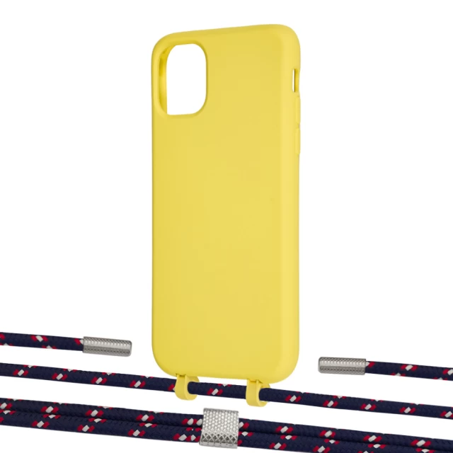 Чохол Upex Alter Eyelets for iPhone 11 Daffodil with Twine Blue Marine and Fausset Silver (UP106620)