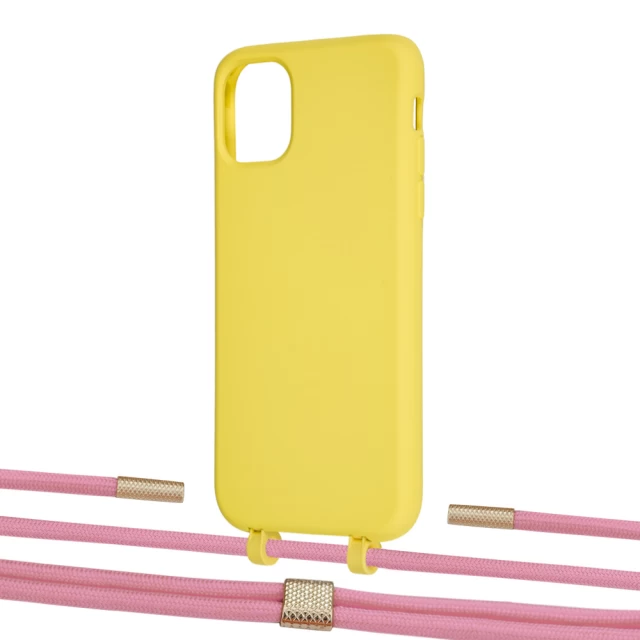 Чохол Upex Alter Eyelets for iPhone 11 Daffodil with Twine Coral and Fausset Gold (UP106625)