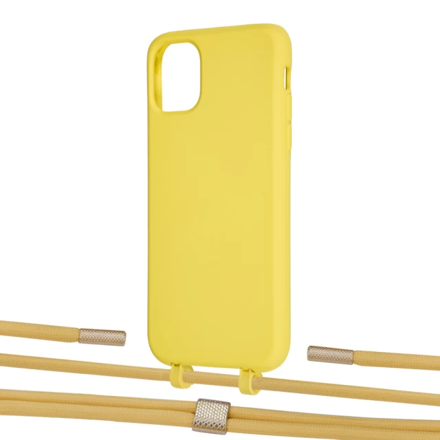 Чохол Upex Alter Eyelets for iPhone 11 Daffodil with Twine Sunflower and Fausset Gold (UP106628)