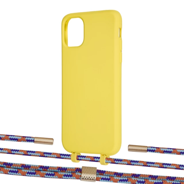 Чохол Upex Alter Eyelets for iPhone 11 Daffodil with Twine Blue Sunset and Fausset Gold (UP106635)