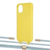 Чехол Upex Alter Eyelets for iPhone 11 Daffodil with Twine Turquoise and Fausset Gold (UP106636)