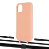 Чехол Upex Alter Eyelets for iPhone 11 Tangerine with Twine Black  and Fausset Matte Black (UP106639)