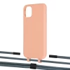 Чехол Upex Alter Eyelets for iPhone 11 Tangerine with Twine Cactus and Fausset Matte Black (UP106640)