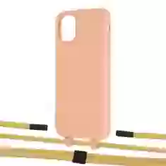 Чехол Upex Alter Eyelets for iPhone 11 Tangerine with Twine Sunflower and Fausset Matte Black (UP106645)