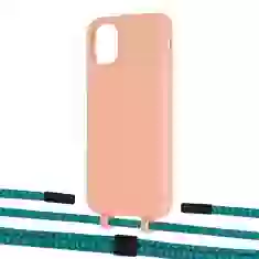 Чохол Upex Alter Eyelets for iPhone 11 Tangerine with Twine Cyan and Fausset Matte Black (UP106650)
