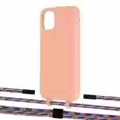 Чохол Upex Alter Eyelets for iPhone 11 Tangerine with Twine Blue Sunset and Fausset Matte Black (UP106652)