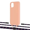 Чохол Upex Alter Eyelets for iPhone 11 Tangerine with Twine Blue Marine and Fausset Matte Black (UP106654)