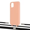 Чохол Upex Alter Eyelets for iPhone 11 Tangerine with Twine Black  and Fausset Silver (UP106656)