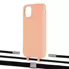 Чехол Upex Alter Eyelets for iPhone 11 Tangerine with Twine Black  and Fausset Silver (UP106656)