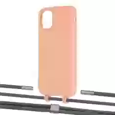 Чохол Upex Alter Eyelets for iPhone 11 Tangerine with Twine Cactus and Fausset Silver (UP106657)