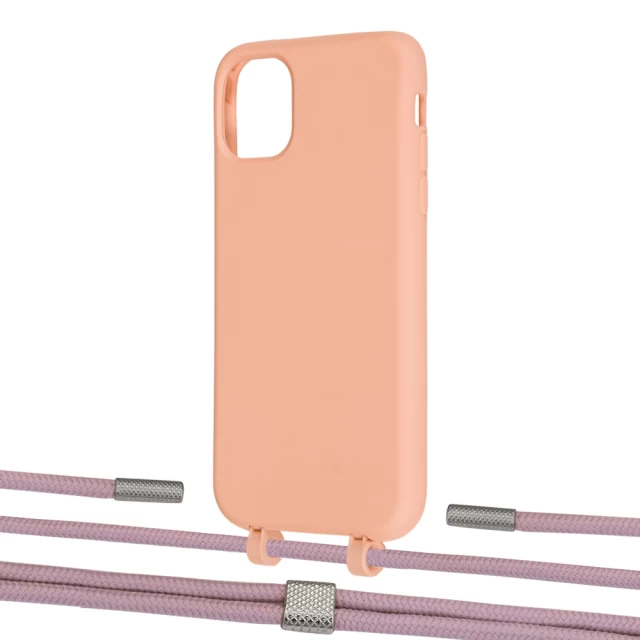 Чехол Upex Alter Eyelets for iPhone 11 Tangerine with Twine Rose Gold and Fausset Silver (UP106658)