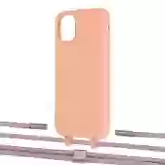 Чохол Upex Alter Eyelets for iPhone 11 Tangerine with Twine Rose Gold and Fausset Silver (UP106658)