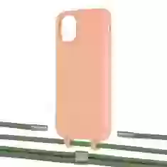 Чохол Upex Alter Eyelets for iPhone 11 Tangerine with Twine Mint and Fausset Silver (UP106665)