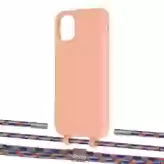 Чехол Upex Alter Eyelets for iPhone 11 Tangerine with Twine Blue Sunset and Fausset Silver (UP106669)