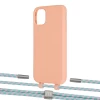 Чехол Upex Alter Eyelets for iPhone 11 Tangerine with Twine Turquoise and Fausset Silver (UP106670)