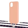 Чехол Upex Alter Eyelets for iPhone 11 Tangerine with Twine Blue Marine and Fausset Silver (UP106671)