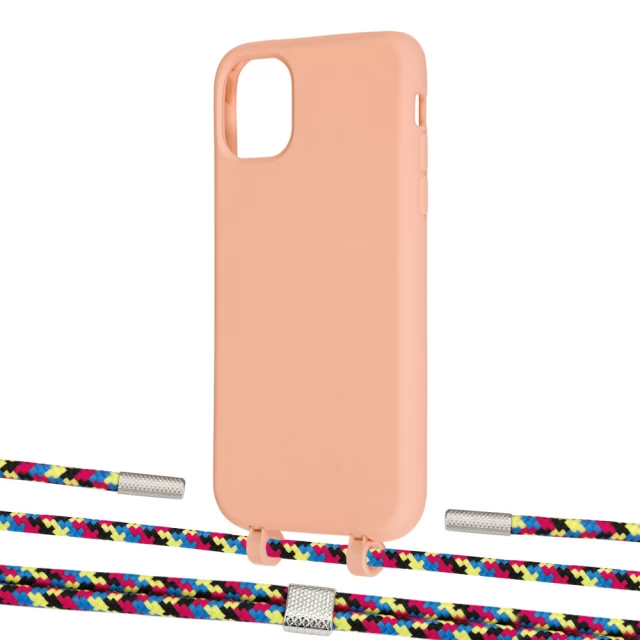 Чехол Upex Alter Eyelets for iPhone 11 Tangerine with Twine Critical Camouflage and Fausset Silver (UP106672)